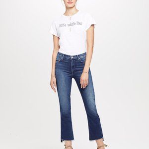MOTHER "THE INSIDER CROP" BLUE STRAIGHT LEG JEANS SZ 27*